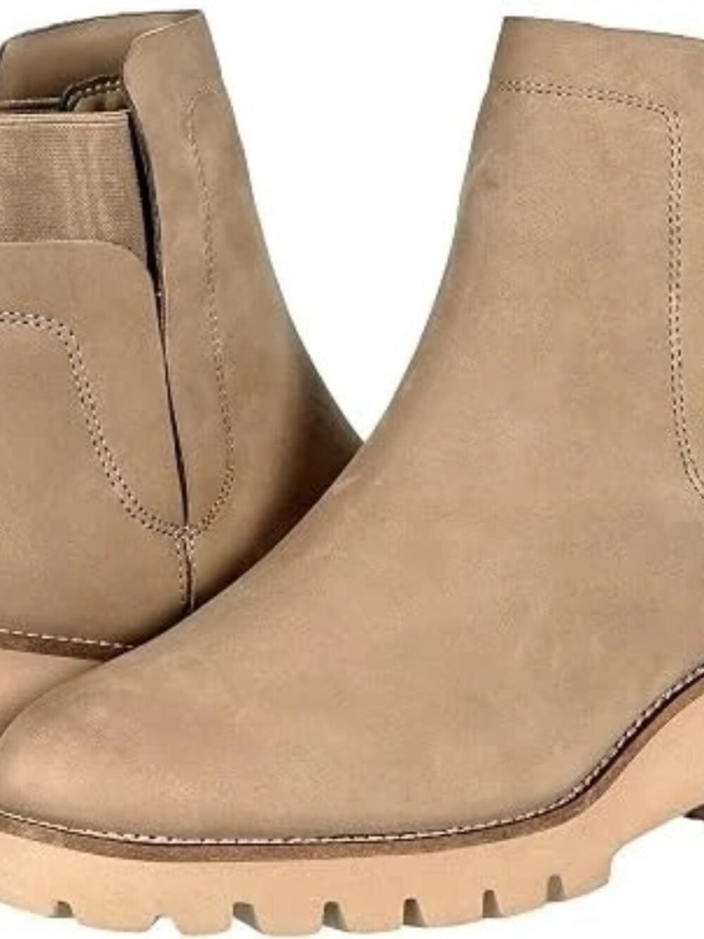 Blondo Danika Waterproof Boot Ankle Bootie Mushroom Nubuck Leather Sz 8.5 M